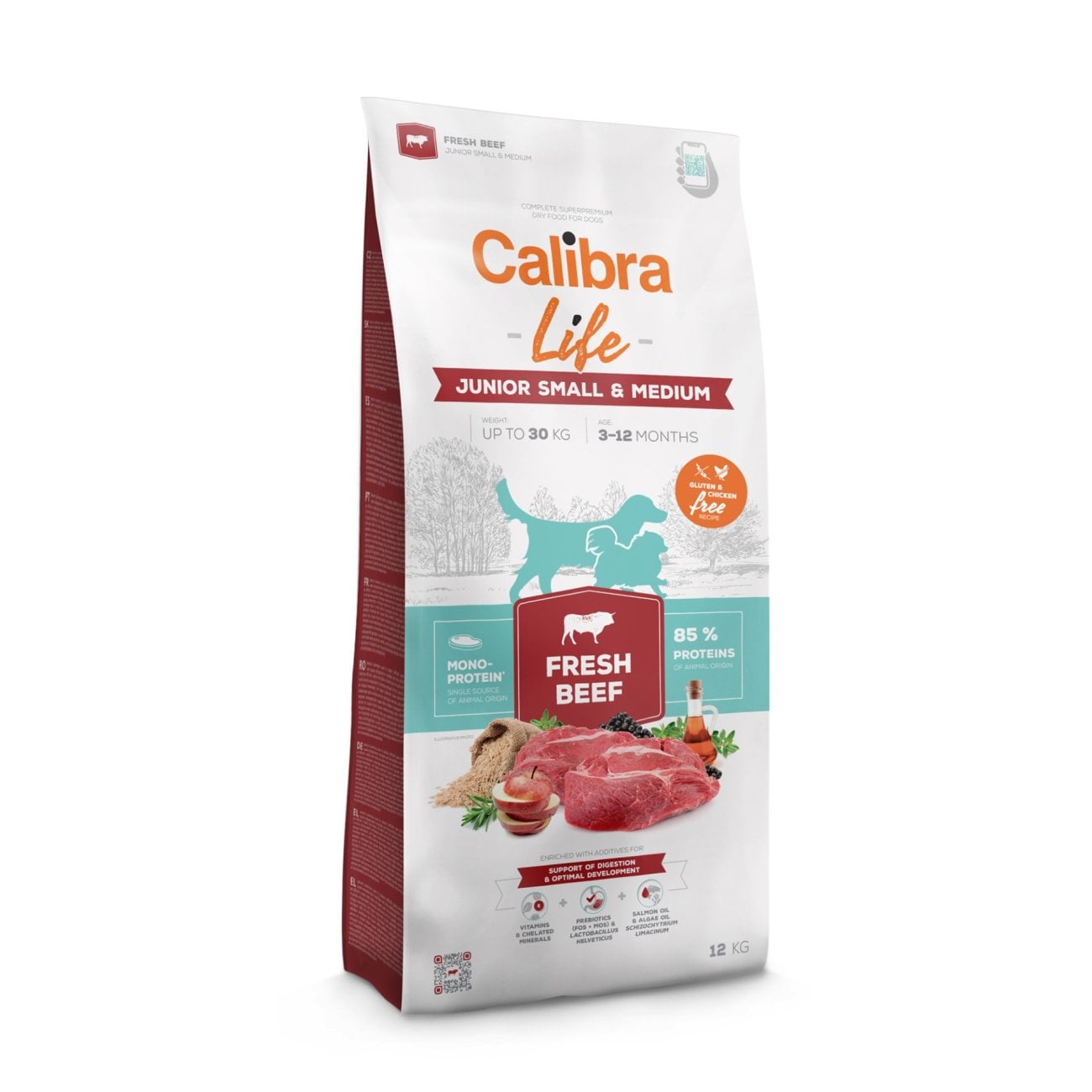 3057-calibra-dog-life-junior-small-medium-fresh-beef-12kg.jpeg Calibra Dog Life Junior Small & Medium Fresh Beef 12 kg