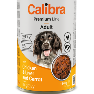 Calibra Dog Premium konzerva piletina i jetrica u umaku 1240 g