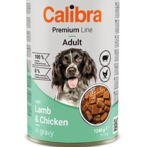 Calibra Dog Premium konzerva janjetina i piletina u umaku 1240 g