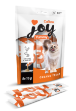Calibra Joy Cat Yummy kremasta poslastica piletina i škampi 5 × 15 g – slika 2